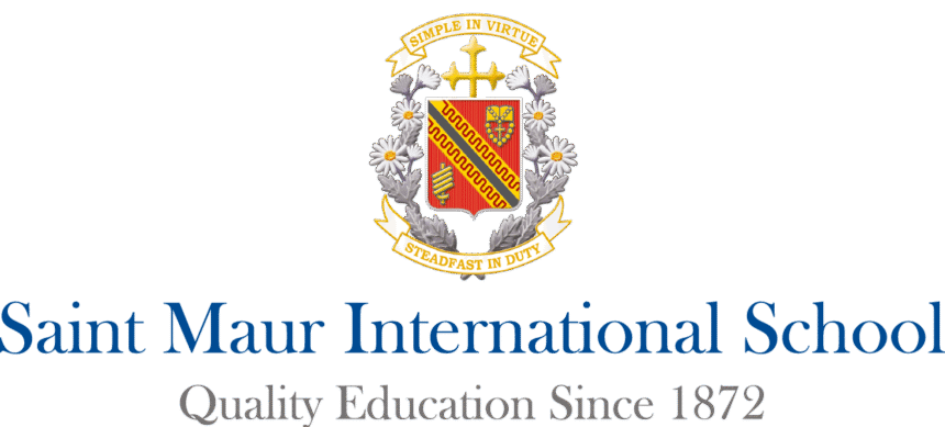 st maur international school logo with crest