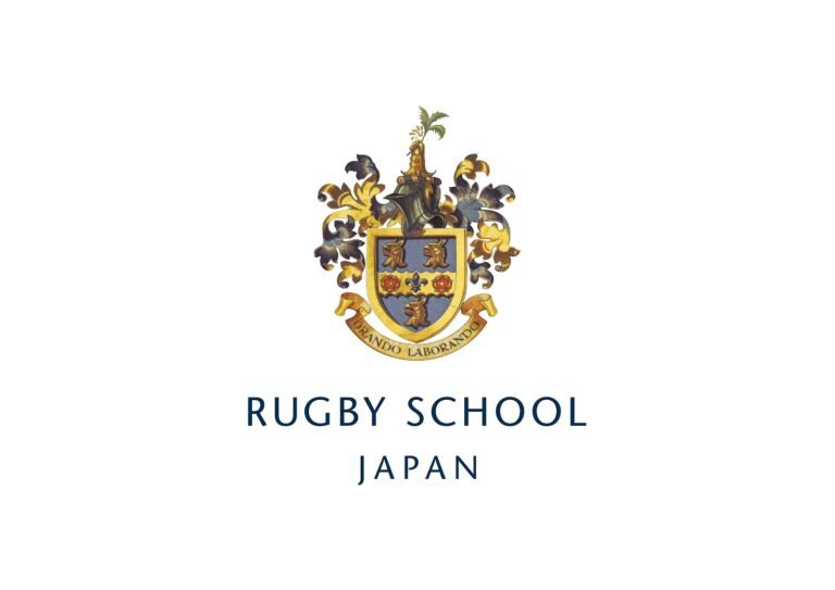 a logo of a rugby school